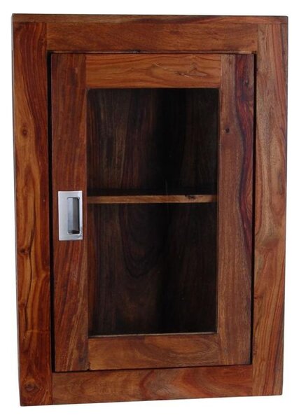 Nástěnná skříňka do koupelny Nela 40x60x15 z indického masivu palisandr