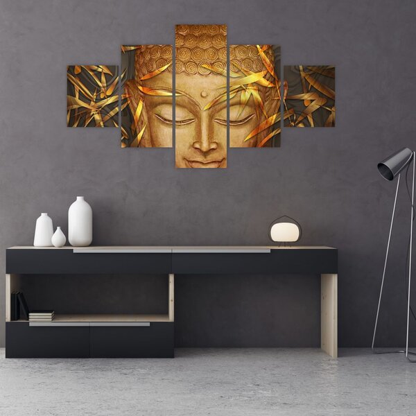Obraz - Zlatý Buddha (125x70 cm)