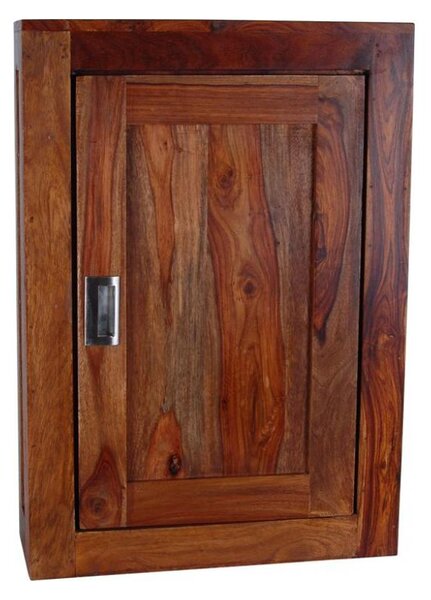 Nástěnná skříňka do koupelny 40x60x15 Nela z indického masivu palisandr