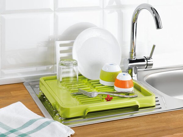 DRY IT skládací odkapávač na nádobí KOZIOL (Barva- zelená limetková+bílá)