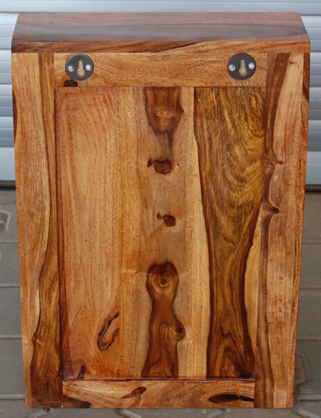 Nástěnná skříňka do koupelny 40x60x15 Nela z indického masivu palisandr