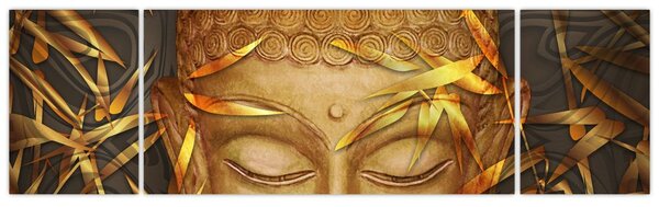 Obraz - Zlatý Buddha (170x50 cm)