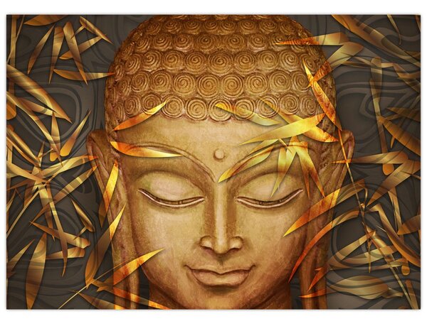 Obraz - Zlatý Buddha (70x50 cm)