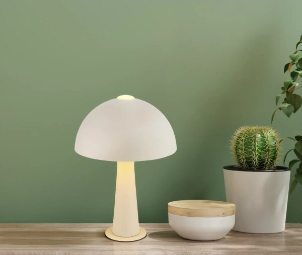 Globo 50670122 - Stolní lampa JULIA 1xE14/25W/230V béžová