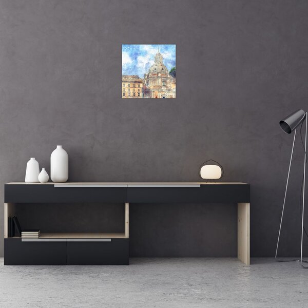 Obraz - Kostel Santa Maria di Loreto, Řím, Itálie (30x30 cm)