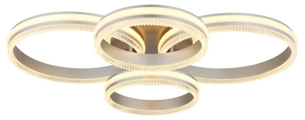 Globo 67377-90 - LED Stm stropní svítidlo FRANCINE LED/90W/230V stříbrná+DO