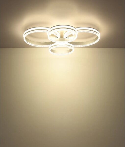 Globo 67377-90 - LED Stm stropní svítidlo FRANCINE LED/90W/230V stříbrná+DO