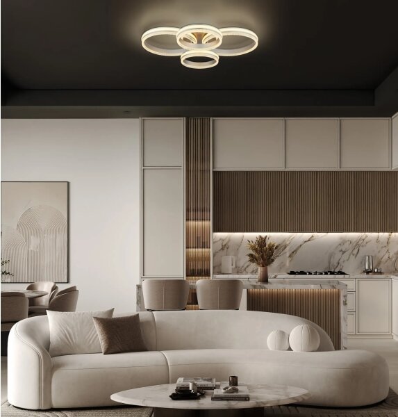 Globo 67377-90 - LED Stm stropní svítidlo FRANCINE LED/90W/230V stříbrná+DO