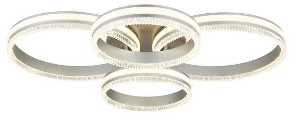 Globo 67377-90 - LED Stm stropní svítidlo FRANCINE LED/90W/230V stříbrná+DO