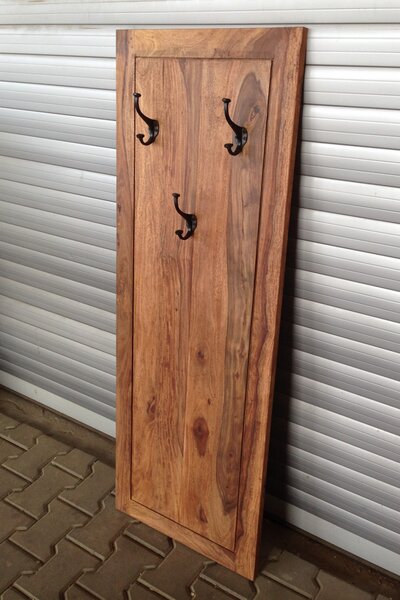 Věšák s 3 háčky Rami 50x140x2,5 z indického masivu palisandr