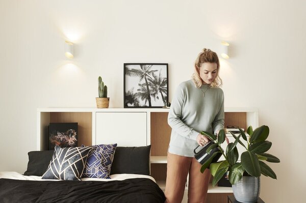Chytré WiFi LED nástěnné světlo CYLDRO, nastavitelná bílá