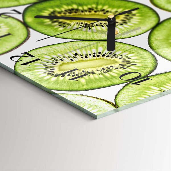 Skleněné hodiny na stěnu Kiwi zskc-30x30-00183644
