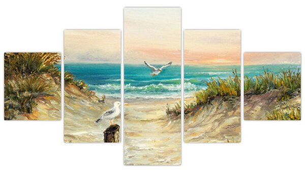 Obraz - Písečná pláž (125x70 cm)