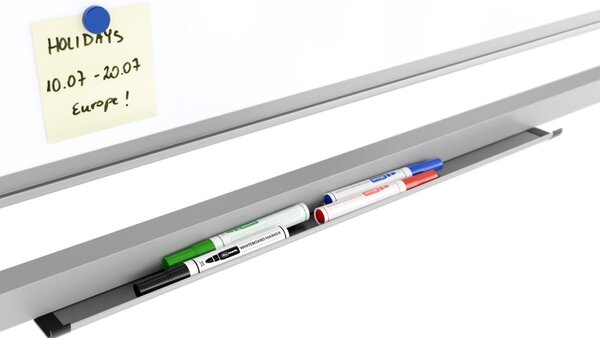 Mobilní tabule TM Idea, oboustranná, otočná, za sucha stíratelná, magnetická, 150x100 cm – řada FLEX