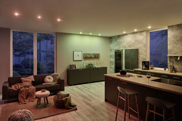 P 5182 Startovací sada Smart Home smik Gateway + 3x LED Modul vestavné svítidlo RGBW - PAULMANN