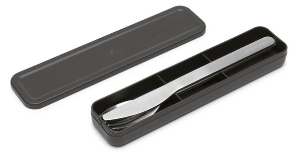 Nerezový cestovní příbor ve stříbrné barvě v sadě 3 ks Make & Take – Brabantia