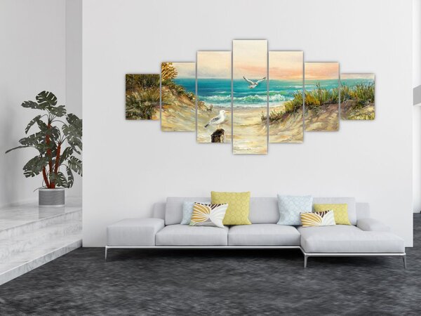 Obraz - Písečná pláž (210x100 cm)