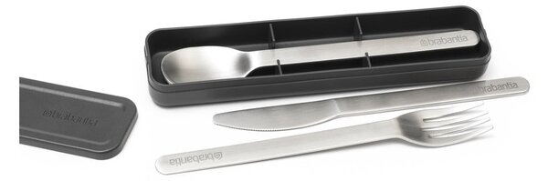 Nerezový cestovní příbor ve stříbrné barvě v sadě 3 ks Make & Take – Brabantia