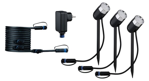 P 5183 Plug & Shine startovací sada Smart Home smik Gateway + LED bodové zahradní světlo Pike základní sada RGBW+ - PAULMANN