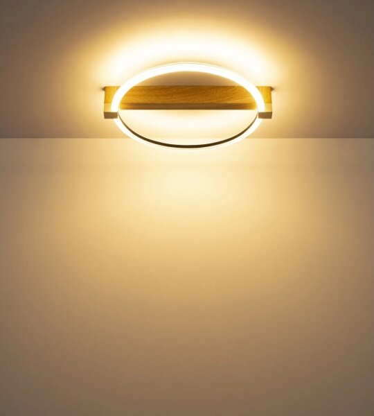 Globo 48050D - LED Stropní svítidlo FLETCHER LED/15W/230V 3000K béžová