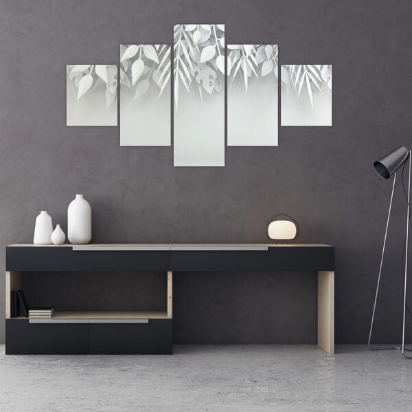 Obraz - Plastické listy (125x70 cm)