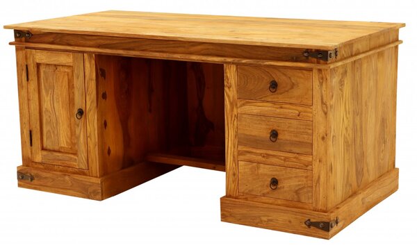 Psací stůl Jali 160x80x76 z indického masivu palisandr