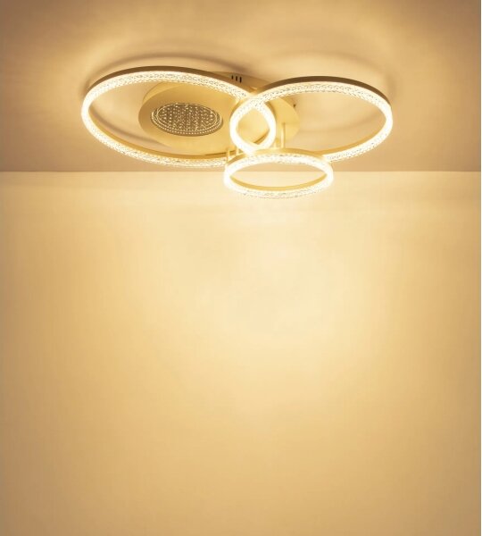 Globo 48480-40 - LED Stropní svítidlo SANFORD LED/40W/230V 3000K 78x60 cm béžová