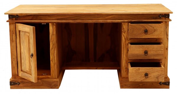 Psací stůl Jali 160x80x76 z indického masivu palisandr