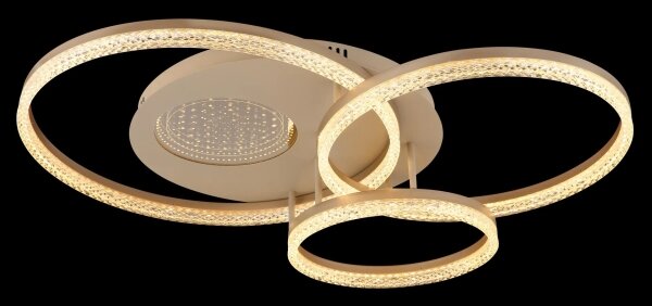 Globo 48480-40 - LED Stropní svítidlo SANFORD LED/40W/230V 3000K 78x60 cm béžová