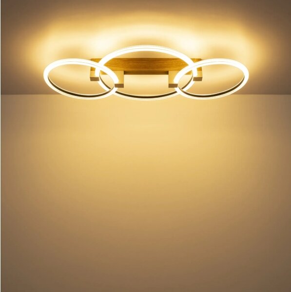 Globo 48050D2 - LED Stropní svítidlo FLETCHER LED/40W/230V 76,1x38 cm hnědá