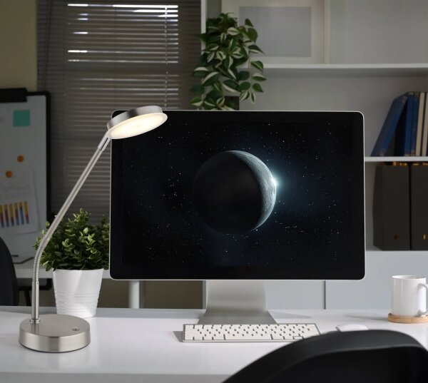 Globo 58504TN - LED Stm dotyk stolní lampa SILVIO LED/6,5W/230V matný chrom