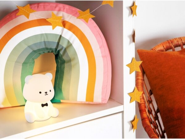 Globo 2870 - LED RGBW Stm nab dět noční sv TEDDY LED/1W/5V 1200 mAh medvěd