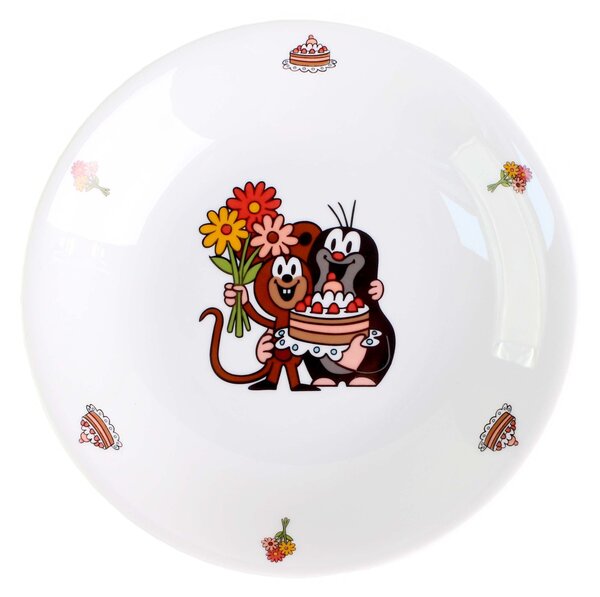Porcelánový hluboký talíř THUN 20cm krtek MIX motivů