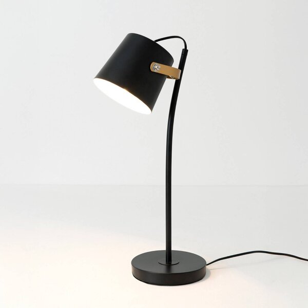 Holländer Stolní lampa ESPERTO, černá, výška 53 cm, kov, E27, Černá, Obývací pokoj / jídelna, kov