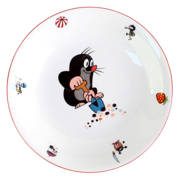 Porcelánový hluboký talíř THUN 20cm krtek MIX motivů