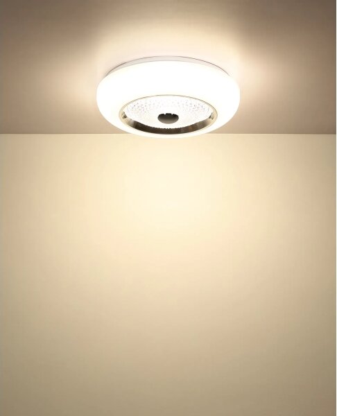 Globo 48071-18 - LED Stropní svítidlo GRAHAM LED/24W/230V pr. 38,5 cm bílá