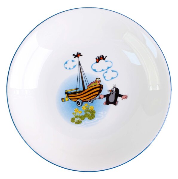Porcelánový hluboký talíř THUN 20cm krtek MIX motivů
