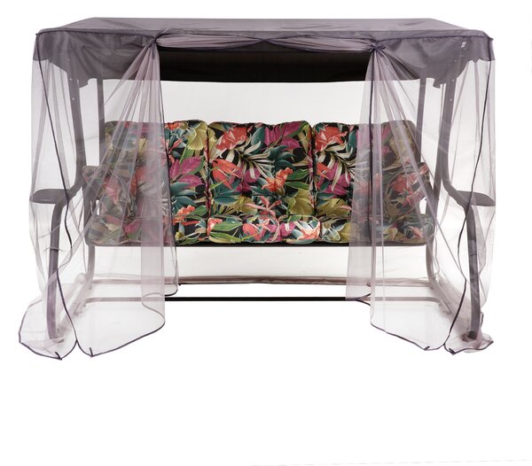 Zahradní houpačka s moskytiérou a s bočními stolky Celebes Plus Black Edition G052-23IB PATIO 448783