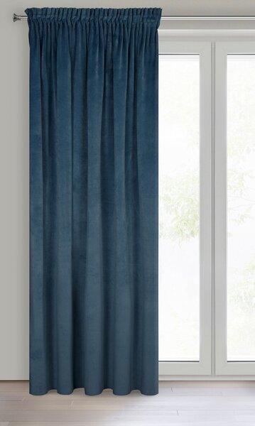 ZATEMŇOVACÍ ZÁVĚS NA PÁSCE RIA 140X270 CM TMAVĚMODRÁ