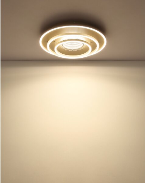 Globo 48564-40S - LED Stropní svítidlo LAWANDA LED/40W/230V pr. 51 cm béžová