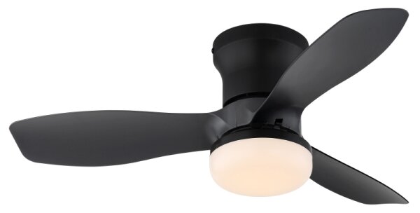 Globo 03669 - Stmívat stropní ventilátor IRWIN LED/15W/230V 2700-6500K černá+DO
