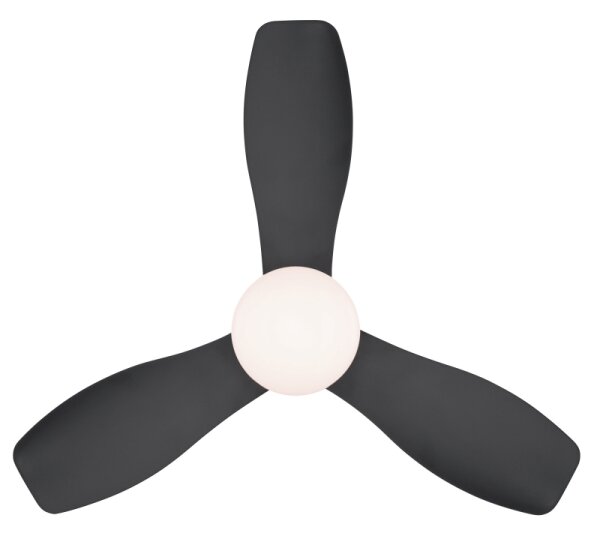 Globo 03669 - Stmívat stropní ventilátor IRWIN LED/15W/230V 2700-6500K černá+DO
