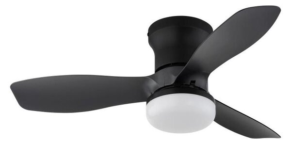 Globo 03669 - Stmívat stropní ventilátor IRWIN LED/15W/230V 2700-6500K černá+DO