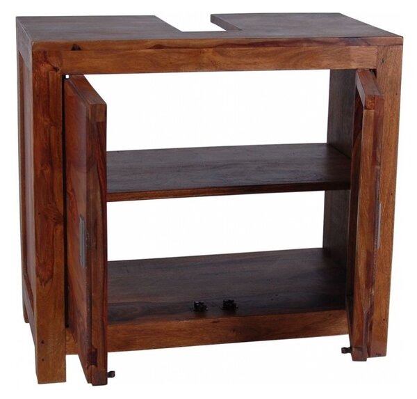 Skříňka pod umyvadlo Nela 65x60x35 z indického masivu palisandr