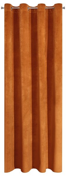 ZATEMŇOVACÍ ZÁVĚS NA KROUŽCÍCH RIA 140X250 CM ORANŽOVÁ