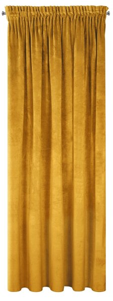 ZATEMŇOVACÍ ZÁVĚS NA PÁSCE RIA 140X270 CM HOŘČICOVÁ