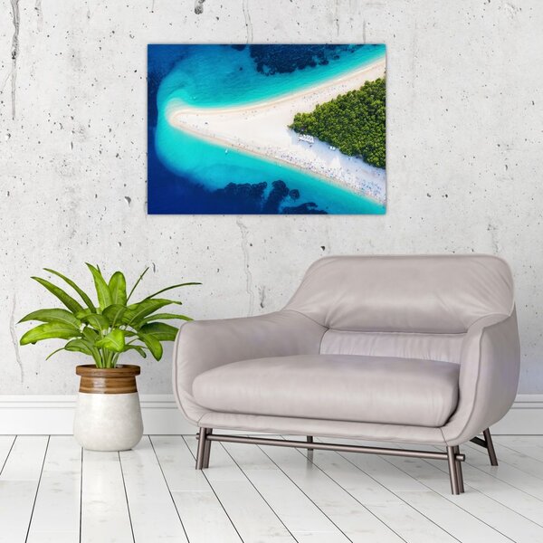 Obraz - Ostrav Hvar, Chorvatsko (70x50 cm)