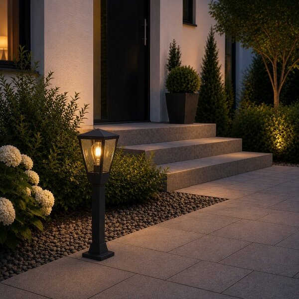 Brilliant - Venkovní lampa WESTDLIFF 1xE27/20W/230V 73,4 cm IP44 antracit