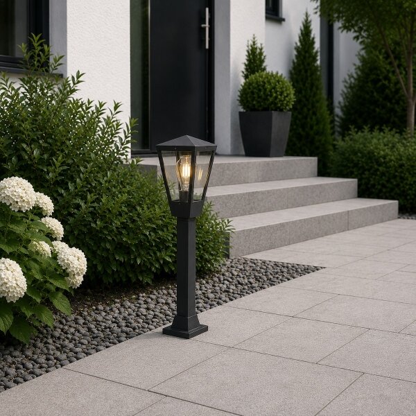Brilliant - Venkovní lampa WESTDLIFF 1xE27/20W/230V 73,4 cm IP44 antracit