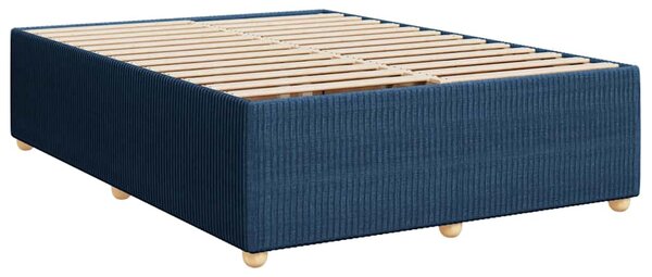 Box spring postel s matrací modrá 140x190 cm textil 3285573